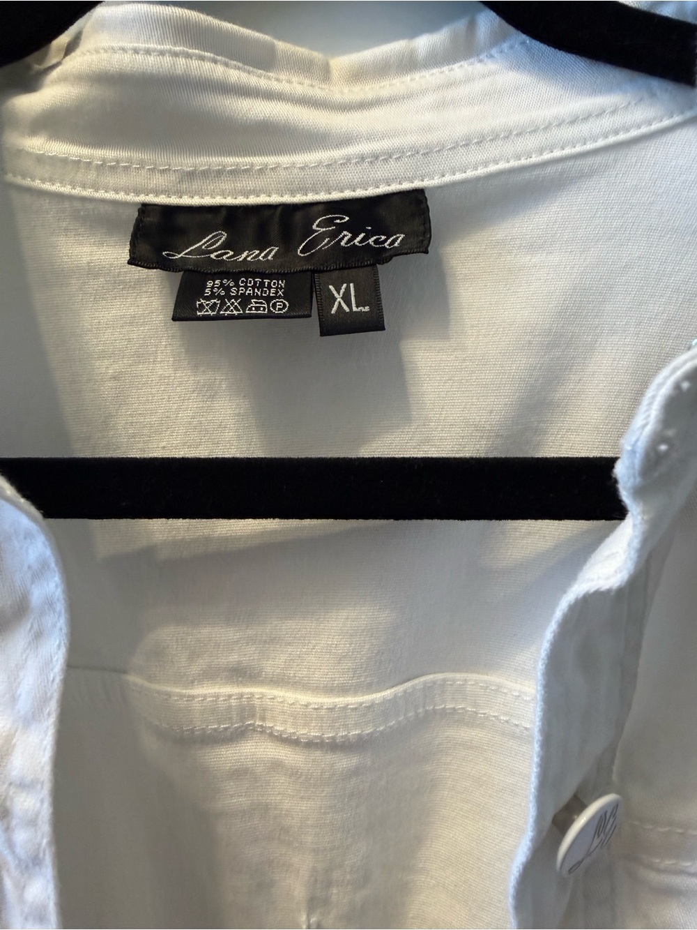 White Embroidered Cotton Jacket - Women - Picture 2 of 11